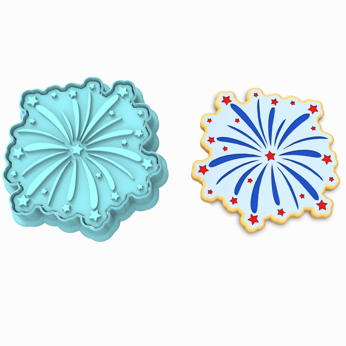 Bakeshop SNOWFLAKE Set With 2 Jumbo Large And 2 Small Cookie Cutters