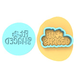 Fit Shaced Cookie Cutter | Stamp | Stencil #1 Cookie Cutter Lady MINI - 2 Inches (5cm) **BUNDLE** Cutter + Debosser