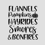 Flannels Pumpkins Hayride Cookie Cutter | Stamp | Stencil