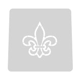 Fleur De Lis Cookie Cutter | Stamp | Stencil #1 Boys/ Army / Outdoorsman Cookie Cutter Lady MINI - 2 Inches (5cm) Stencil ONLY