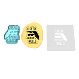 Florida America's Mullet Cookie Cutter | Stamp | Stencil #1