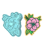 Flower Cookie Cutter | Stamp | Stencil #1 Animals & Dinosaurs Cookie Cutter Lady MINI - 2 Inches (5cm) **BUNDLE** Cutter + Stamp