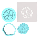 Flower Cookie Cutter | Stamp | Stencil #2 Animals & Dinosaurs Cookie Cutter Lady MINI - 2 Inches (5cm) **FULL SET BUNDLE** Cutter + Stamp + Stencil + Debosser **BEST DEAL**