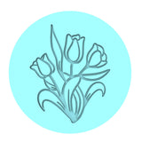 Flower Cookie Cutter | Stamp | Stencil #5 Animals & Dinosaurs Cookie Cutter Lady MINI - 2 Inches (5cm) Debosser ONLY