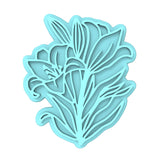 Flower Cookie Cutter | Stamp | Stencil #6 Animals & Dinosaurs Cookie Cutter Lady MINI - 2 Inches (5cm) Stamp ONLY