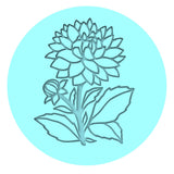 Flower Cookie Cutter | Stamp | Stencil #7 Animals & Dinosaurs Cookie Cutter Lady MINI - 2 Inches (5cm) Debosser ONLY