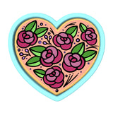 Flower Heart Cookie Cutter | Stamp | Stencil #A Animals & Dinosaurs Cookie Cutter Lady