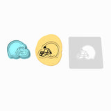 Football Helmet Cookie Cutter | Stamp | Stencil #2