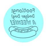 Footlong Dodger Dog Weenie Cookie Cutter | Stamp | Stencil #1 4th of july Cookie Cutter Lady MINI - 2 Inches (5cm) Debosser ONLY