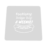 Footlong Dodger Dog Weenie Cookie Cutter | Stamp | Stencil #1 4th of july Cookie Cutter Lady MINI - 2 Inches (5cm) Stencil ONLY
