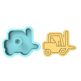 Forklift Cookie Cutter | Stamp | Stencil #1 transportation Cookie Cutter Lady