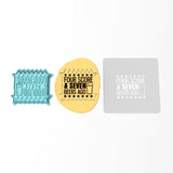 Four Score & Seven Beers Cookie Cutter | Stamp | Stencil #1