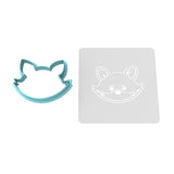 Fox Head Cookie Cutter | Stamp | Stencil #1