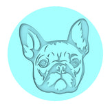 French Bulldog Cookie Cutter | Stamp | Stencil #1 Animals & Dinosaurs Cookie Cutter Lady MINI - 2 Inches (5cm) Debosser ONLY