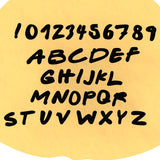 Friendly Font Letter Cookie Stamps Set Letters/ Numbers/ Shapes Cookie Cutter Lady 1.5in