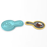Frying Pan Cookie Cutter | Stamp | Stencil #1