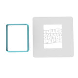 Fuller Go Easy on the Pepsi Cookie Cutter | Stamp | Stencil Xmas / Winter / NYE Cookie Cutter Lady TEENY - 1 Inch (2.5cm) **BUNDLE** Cutter + Stencil