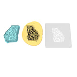 Georgia Guns Cookie Cutter | Stamp | Stencil #1 Boys/ Army / Outdoorsman Cookie Cutter Lady 2 Inch Small Cupcake Cutter + Stamp Yes