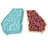 Georgia Guns Cookie Cutter | Stamp | Stencil #1 Boys/ Army / Outdoorsman Cookie Cutter Lady 2 Inch Small Cupcake Cutter + Stamp No