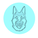 German Shepherd Cookie Cutter | Stamp | Stencil #1 Animals & Dinosaurs Cookie Cutter Lady MINI - 2 Inches (5cm) Debosser ONLY