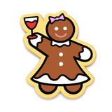 Gingerbread Lady Cheers Cookie Cutter | Stamp | Stencil #1
