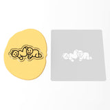 Gingerbread Sex Cunnilingus Cookie Cutter | Stamp | Stencil #2 Funny / Adult Cookie Cutter Lady MINI - 2 Inches (5cm) Stencil ONLY