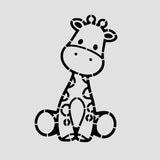 Giraffe Cookie Cutter Stamp & Outline #3