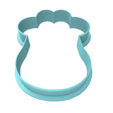 Giraffe Face Cookie Cutter Stamp & Outline #2