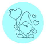 Gnome Balloon Cookie Cutter | Stamp | Stencil #1 Cookie Cutter Lady MINI - 2 Inches (5cm) Debosser ONLY