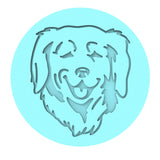 Golden Retriever Cookie Cutter | Stamp | Stencil #1 Animals & Dinosaurs Cookie Cutter Lady MINI - 2 Inches (5cm) Debosser ONLY