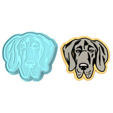 Great Dane Cookie Cutter | Stamp | Stencil #1 Animals & Dinosaurs Cookie Cutter Lady MINI - 2 Inches (5cm) **BUNDLE** Cutter + Stamp