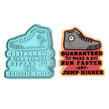 Guaranteed to Make a Kid Run Faster Cookie Cutter | Stamp | Stencil #1 4th of july Cookie Cutter Lady MINI - 2 Inches (5cm) **BUNDLE** Cutter + Stamp