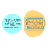 Guaranteed to Make a Kid Run Faster Cookie Cutter | Stamp | Stencil #2 4th of july Cookie Cutter Lady MINI - 2 Inches (5cm) **BUNDLE** Cutter + Debosser
