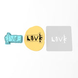 Gun Love Cookie Cutter | Stamp | Stencil #1