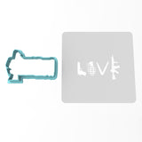 Gun Love Cookie Cutter | Stamp | Stencil #1