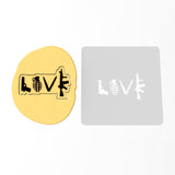 Gun Love Cookie Cutter | Stamp | Stencil #1
