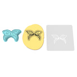 Hair Bow Cookie Cutter | Stamp | Stencil #1 Cookie Cutter Lady 2 Inch Small Cupcake Cutter + Stamp Yes