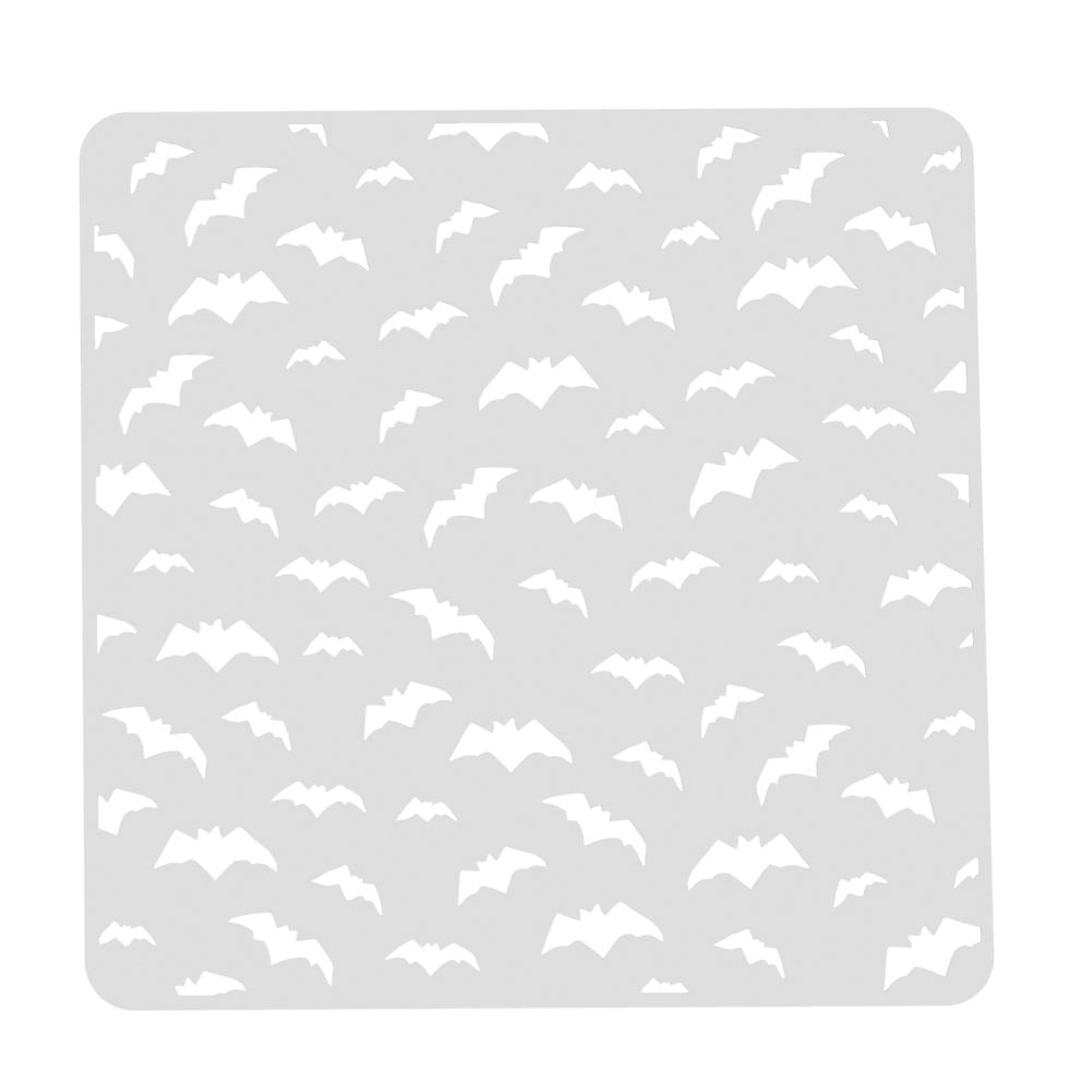 Halloween Bat Stencil: Bat Cave Stencil for Cake Decorating