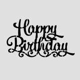 Happy Birthday Cookie Cutter | Stamp | Stencil #3