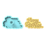 Happy Birthday Cookie Cutter | Stamp | Stencil #3