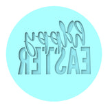 Happy Easter Cookie Cutter | Stamp | Stencil #B Animals & Dinosaurs Cookie Cutter Lady MINI - 2 Inches (5cm) Debosser ONLY