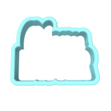 Happy Easter Cookie Cutter | Stamp | Stencil #B Animals & Dinosaurs Cookie Cutter Lady MINI - 2 Inches (5cm) Cookie Cutter ONLY (Outline)