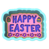 Happy Easter Daisy Eggs Cookie Cutter | Stamp | Stencil #1 Animals & Dinosaurs Cookie Cutter Lady