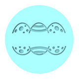 Happy Easter Eggs Blank Name Cookie Cutter | Stamp | Stencil #1 Animals & Dinosaurs Cookie Cutter Lady MINI - 2 Inches (5cm) Debosser ONLY