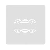 Happy Easter Eggs Blank Name Cookie Cutter | Stamp | Stencil #1 Animals & Dinosaurs Cookie Cutter Lady MINI - 2 Inches (5cm) Stencil ONLY
