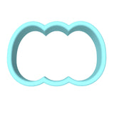 Happy Easter Eggs Blank Name Cookie Cutter | Stamp | Stencil #1 Animals & Dinosaurs Cookie Cutter Lady MINI - 2 Inches (5cm) Cookie Cutter ONLY (Outline)