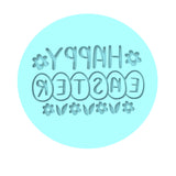 Happy Easter Eggs Daisies Cookie Cutter | Stamp | Stencil #1 Animals & Dinosaurs Cookie Cutter Lady MINI - 2 Inches (5cm) Debosser ONLY