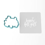 Happy Fall Y'all Cookie Cutter | Stamp | Stencil #2