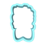 Happy Father's Day Bow Cookie Cutter | Stamp | Stencil #1 Cookie Cutter Lady MINI - 2 Inches (5cm) Cookie Cutter ONLY (Outline)