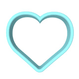 Happy Father's Day Hearts Cookie Cutter | Stamp | Stencil #1 Cookie Cutter Lady MINI - 2 Inches (5cm) Cookie Cutter ONLY (Outline)